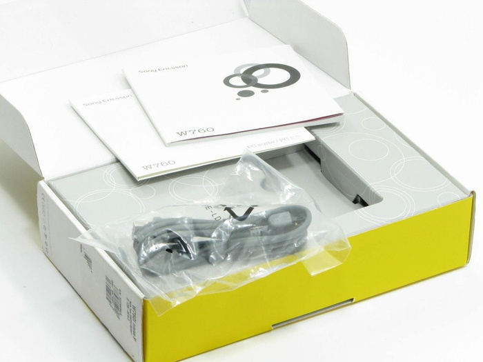 SONY ERICSSON W760i Box SE CD-Kabel-Treiber Handbuch