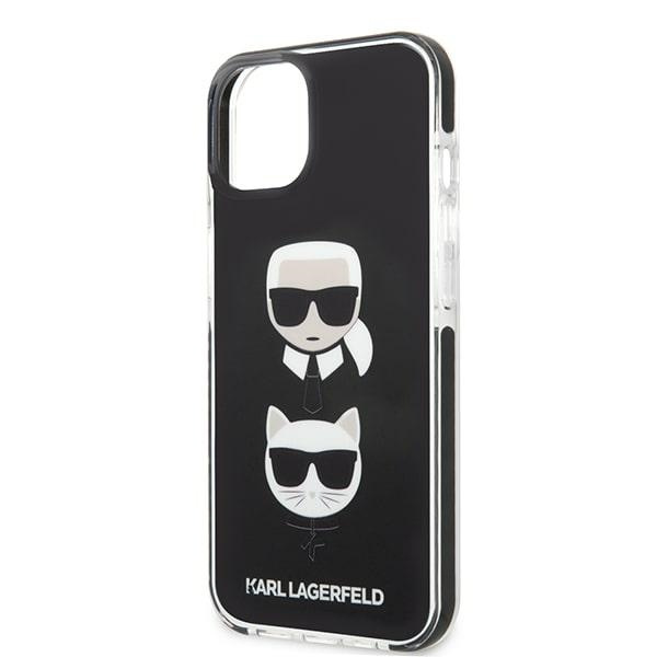 Case KARL LAGERFELD Apple iPhone 13 Mini Karl&amp;Choupette Head Black Hardcase