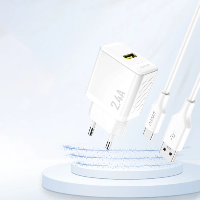 Dudao A23 2.4A USB-A Charger - White