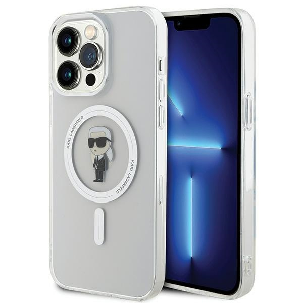 Etui Karl Lagerfeld KLHMP15XHFCKNOT iPhone 15 Pro Max 6.7" transparent hardcase IML Ikonik MagSafe Case