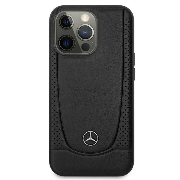 Etui Mercedes MEHCP15LARMBK iPhone 15 Pro 6.1" czarny/black hardcase Leather Urban Case