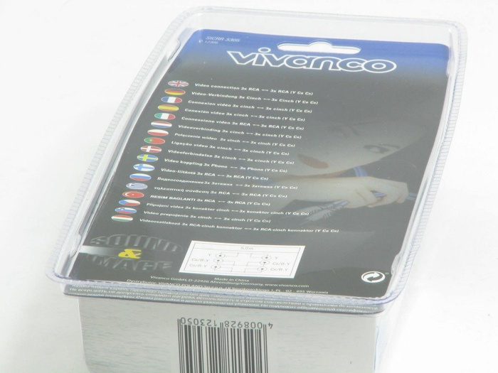 Kabel Komponentní video VIVANCO 3RCA - 3RCA 5m RGB