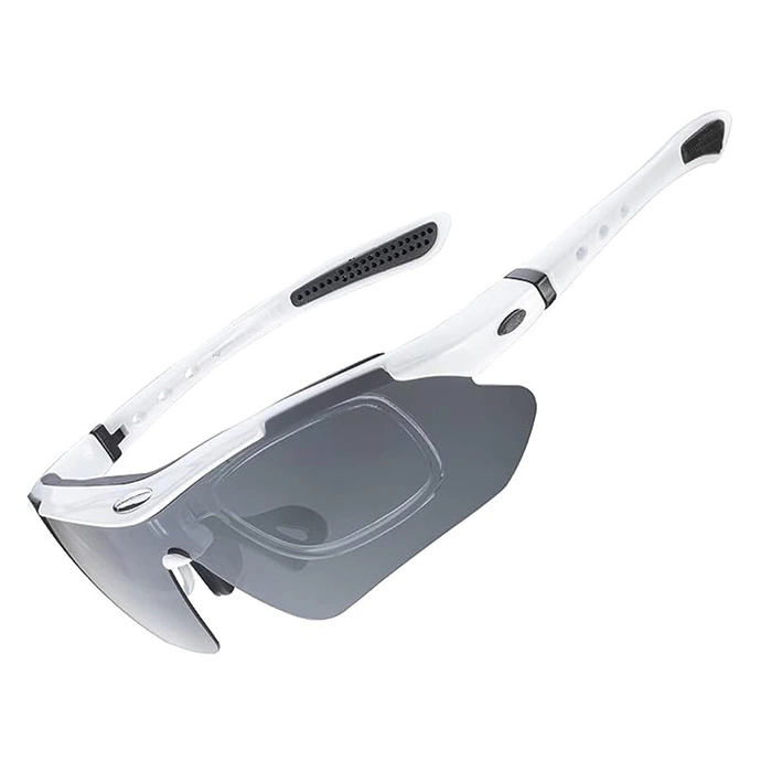 Rockbros 10142 photochrome UV400-Fahrradbrille – weiß