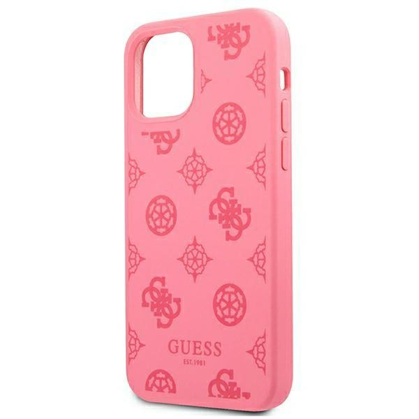 Coque GUESS Apple iPhone 12 Pro Max Peony Collection Fuchsia Hardcase