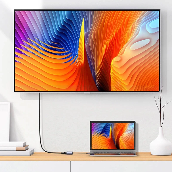 Ugreen CM449 USB - HDMI 1.3 (1920x1080 60Hz), VGA 1.2 (1920x1080 60Hz) adapter - gray