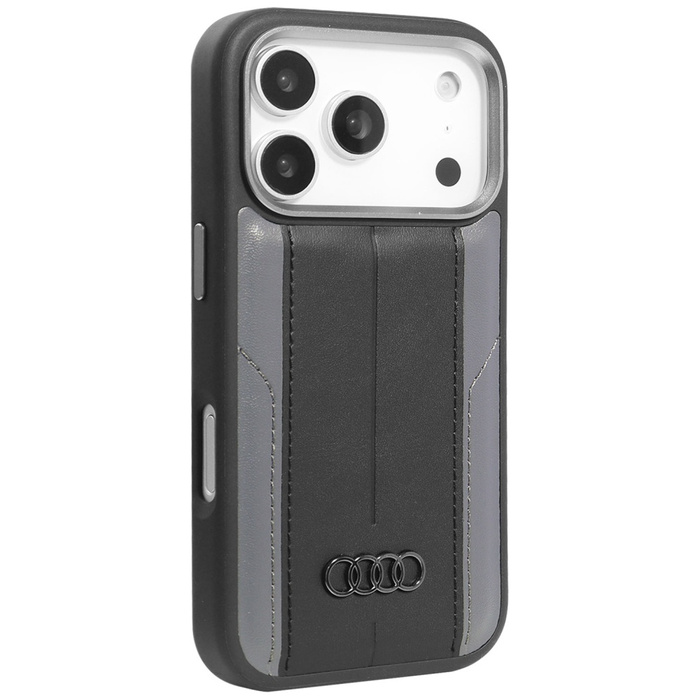 Etui Audi A6 Synthetic Leather MagSafe   do iPhone 17 Pro czarny