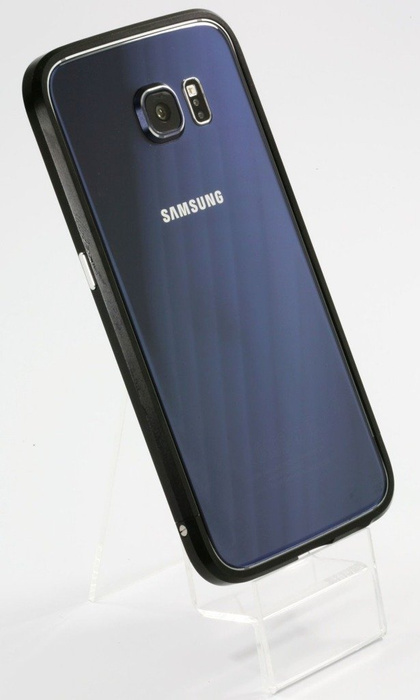 Coque LJY Sword 6 Samsung Galaxy S6 Cadre de pare-chocs en aluminium noir