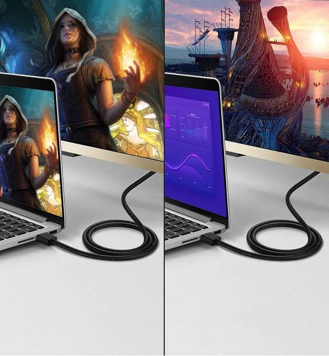 Ugreen kabel Kabel HDMI 4K 30 Hz 3D 18 10 m černý (HD104 10110)