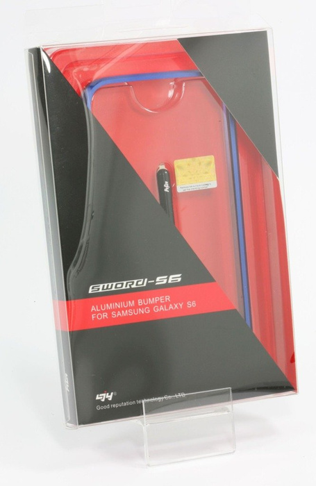 Telefontok LJY Sword 6 Samsung Galaxy S6 alumínium ütközőkeret fekete