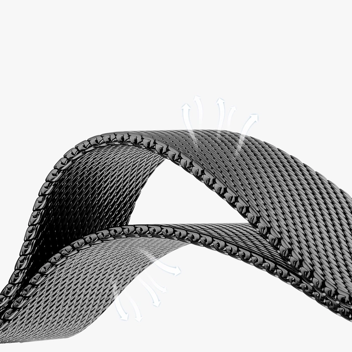 Dux Ducis Strap Milanese Pro for Apple Watch 42/44/45/49 mm - Black