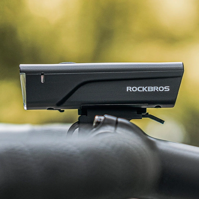 Rockbros 24510003001 éclairage avant de vélo 260 lm + USB-C - câble USB-A - noir