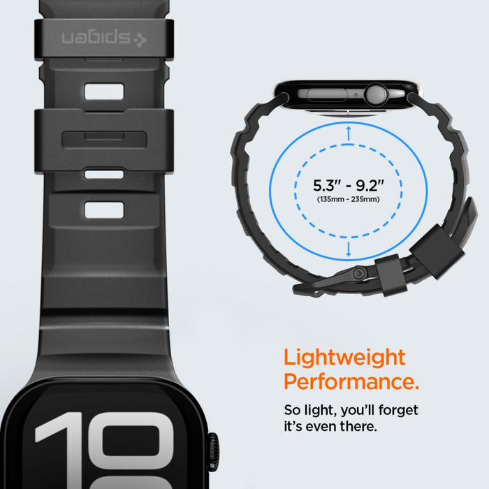 Spigen WBS2 BAND Apple Watch 8 / 9 / 10 / 11 / SE / ULTRA (44 / 45 / 46 / 49 MM) SCHWARZ