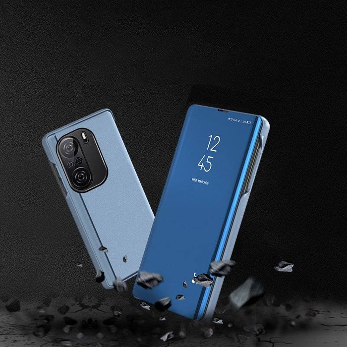Clear View Case étui coque avec flip cover Xiaomi Redmi K40 Pro+ / K40 Pro / K40 / Poco F3 rose