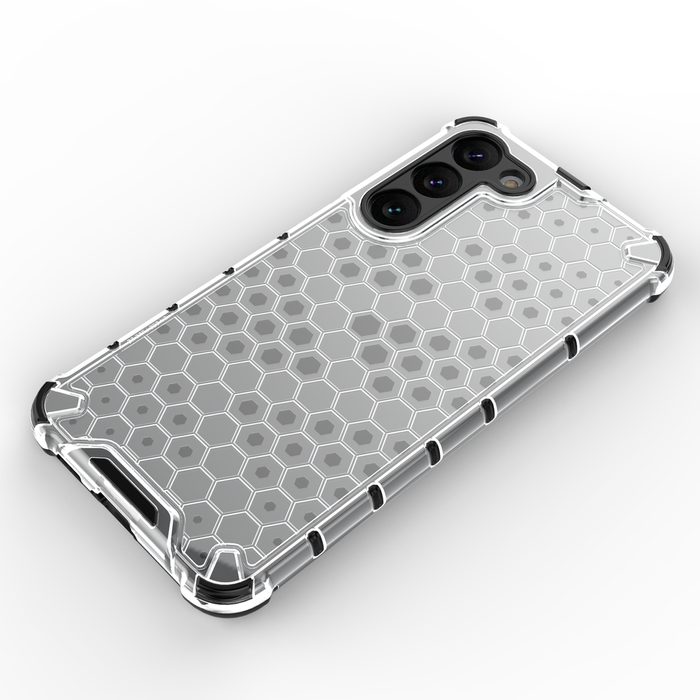 Funda Honeycomb para Samsung Galaxy S23+ funda híbrida blindada negra