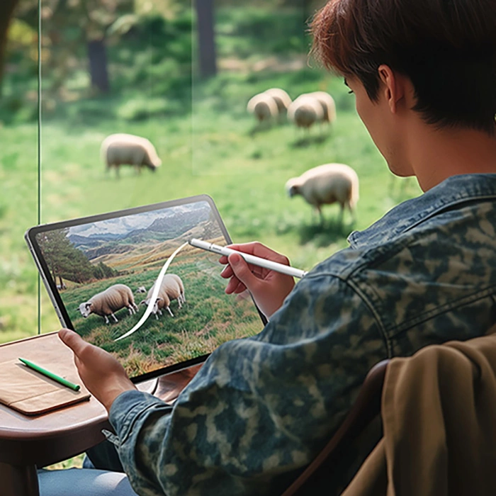 Baseus Smooth Writing III 3in1 Passiver Stylus Magnetische Version - Weiß