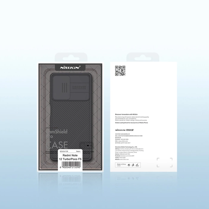 NILLKIN CAMSHIELD PRO XIAOMI POCO F5 REDMI NOTE 12 TURBO, BLACK / CZARNY