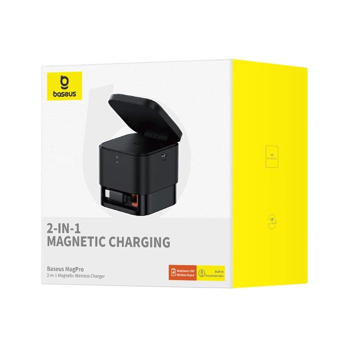 Chargeur sans fil Baseus BS-W531 MagSafe / Qi USB-C 20W - noir