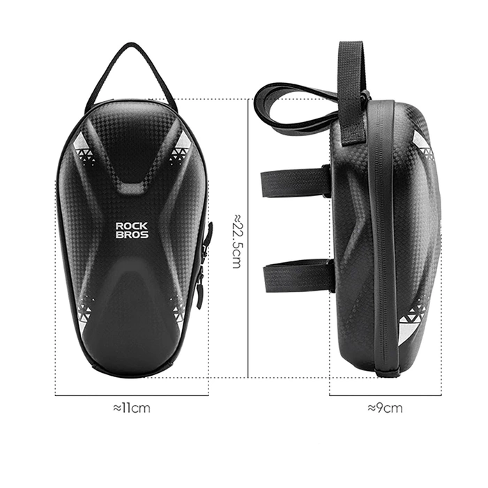 Rockbros bag 3011006301 for the handlebar of a bicycle or scooter 1.3 l - black