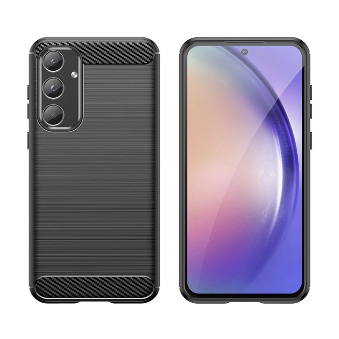 Coque Carbone pour Samsung Galaxy A55 - noir