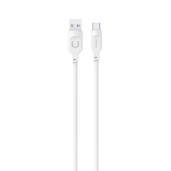 USAMS Kabel USB-C PD Rychlé nabíjení 1,2 m 6A Lithe Series bílá/bílá SJ568USB02(US-SJ568)