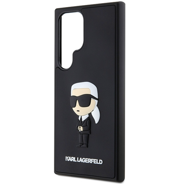 Etui Karl Lagerfeld KLHCS24L3DRKINK Samsung Galaxy S24 Ultra S928 czarny/black hardcase 3D Rubber Ikonik Case
