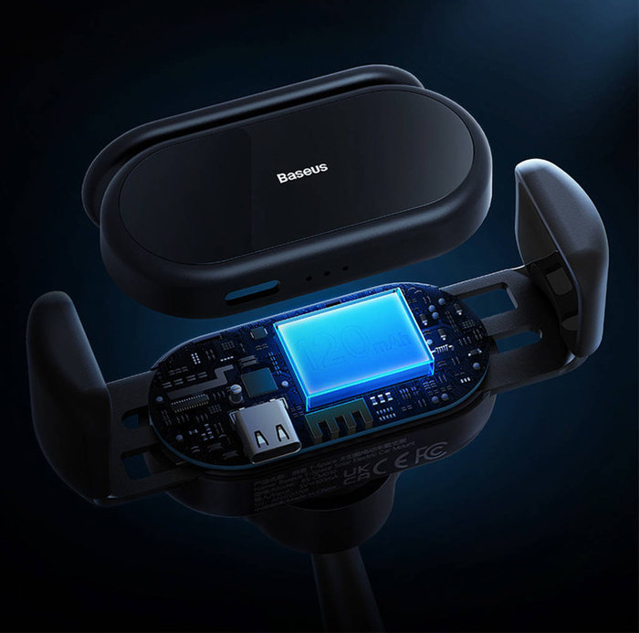 Supporto per auto elettrica con pannello solare per Tesla Model 3 / Y Baseus T-Space - nero