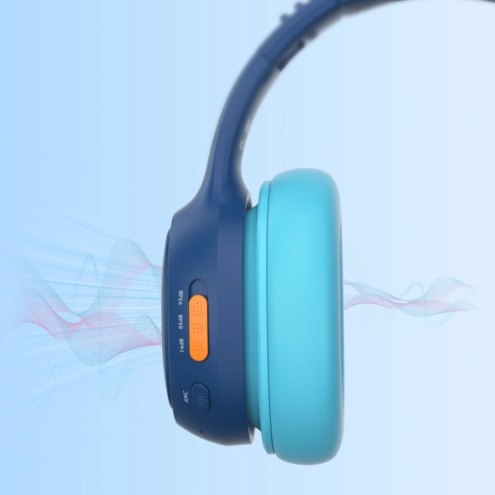 Tronsmart KH03 kabellose Kopfhörer mit ANC, für Kinder, sicher – Blau