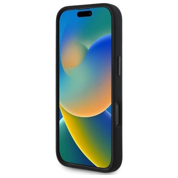 Hülle BMW iPhone 16 Pro Max schwarz/schwarz hartcase Silikon Random Lines MagSafe