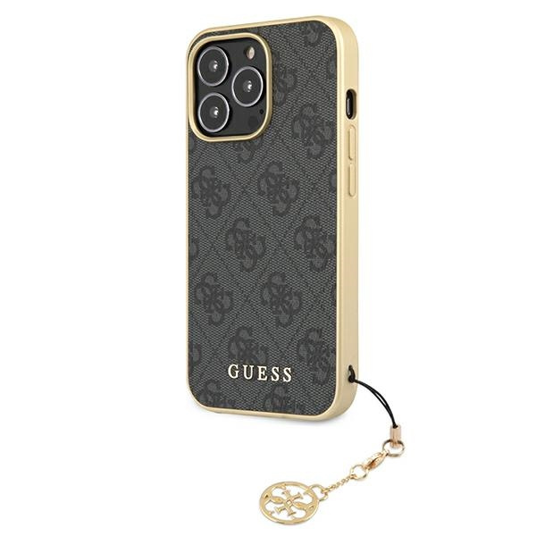 Coque GUESS Apple iPhone 13 Pro Max 4G Charms Collection Grey Hardcase