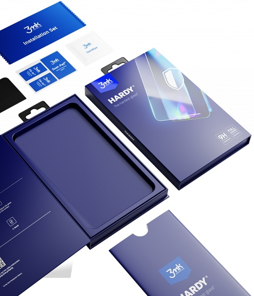 3mk Hardy iPhone 13 Mini chemically hardened glass black/black