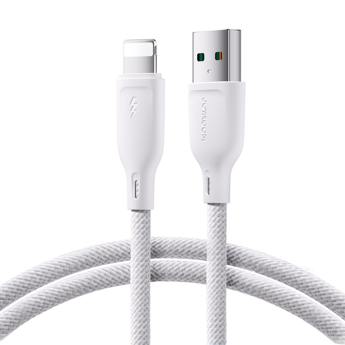 Joyroom Multi-Color Series SA34-AL3 USB-A / Lightning 3A kabel 1m - bílý