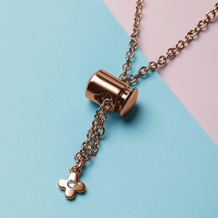 Remplacement de la chaîne du bracelet métallique bracelet pour Xiaomi Mi Band 6 / 5 / 4 / 3 or rose