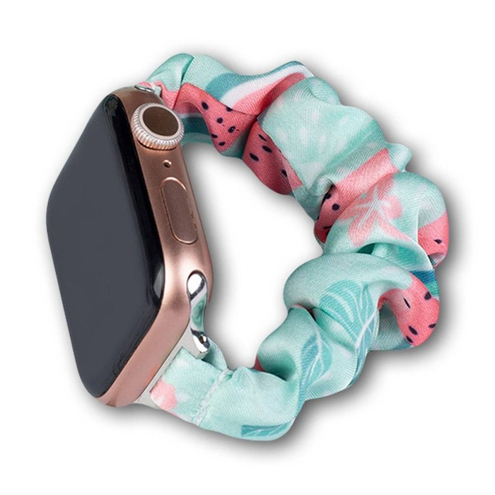 Watch 7 tissu 7/6/5/4/3/2/SE (45/44/42mm) bracelet bracelet sur élastique pastèque