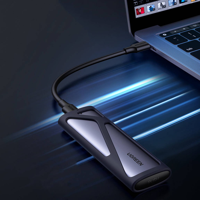 Ugreen m.2 SSD bay USB 3.2 Gen 2 (SuperSpeed USB 10 Gbps) grey (CM400 90264)