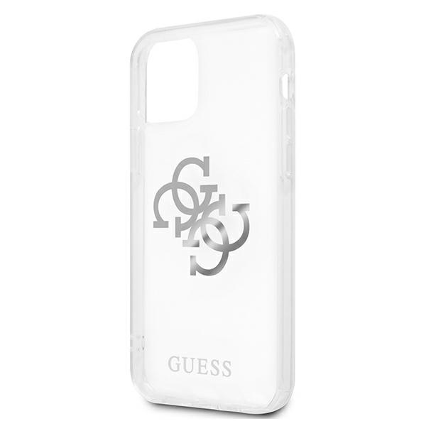 Case Guess GUHCP12LKS4GSI iPhone 12 Pro Max 6.7 "Transparent hardcase 4G Silver Charms Collection CASE