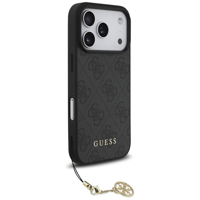 Etui Guess 4G Charms Collection MagSafe  do iPhone 17 Pro czarny