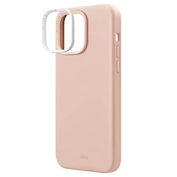 UNIQ hülle Lino Hue iPhone 14 Pro Max 6.7" MagKlick Aufladen rosa/rosa