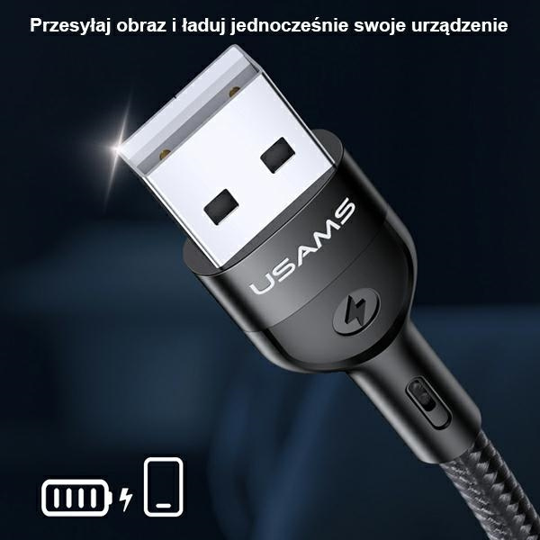 USAMS HDMI USB Apple Lightning Kabel U53 US-SJ442 2m Schwarz