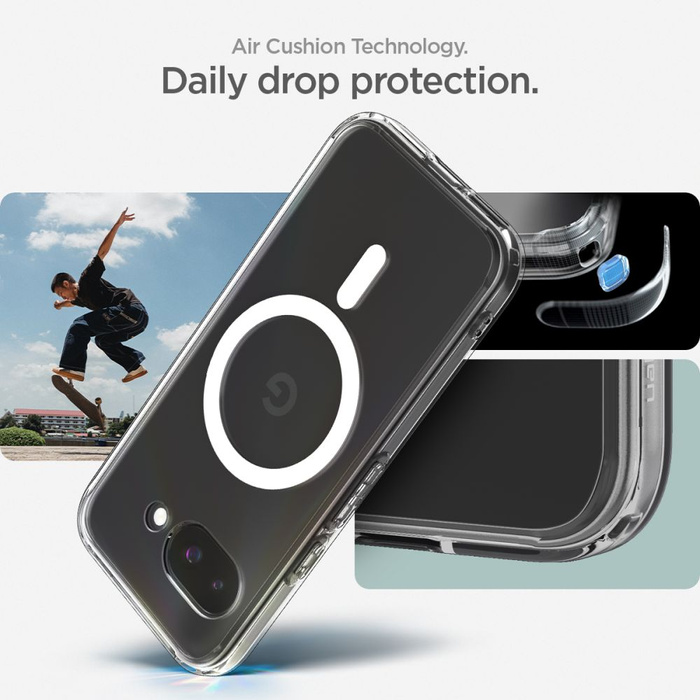 ETUI SPIGEN GOOGLE PIXEL 9A ULTRA HYBRID MAG MAGSAFE CLEAR/WHITE