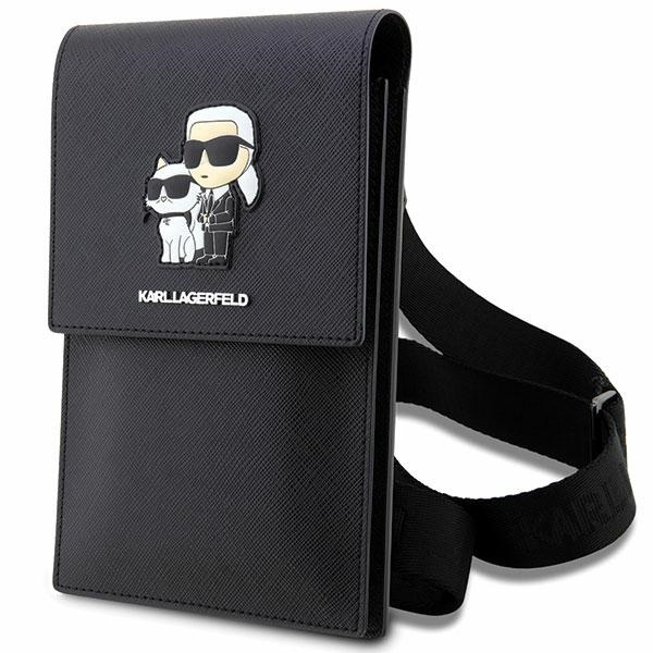 Karl Lagerfeld Handbag KLWBSAKCPMK black/black Saffiano Karl &amp; Choupette