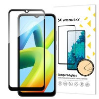 Wozinsky Full Glue Vetro temperato Vetro temperato a schermo intero per Xiaomi Redmi A1+ 9H con cornice nera