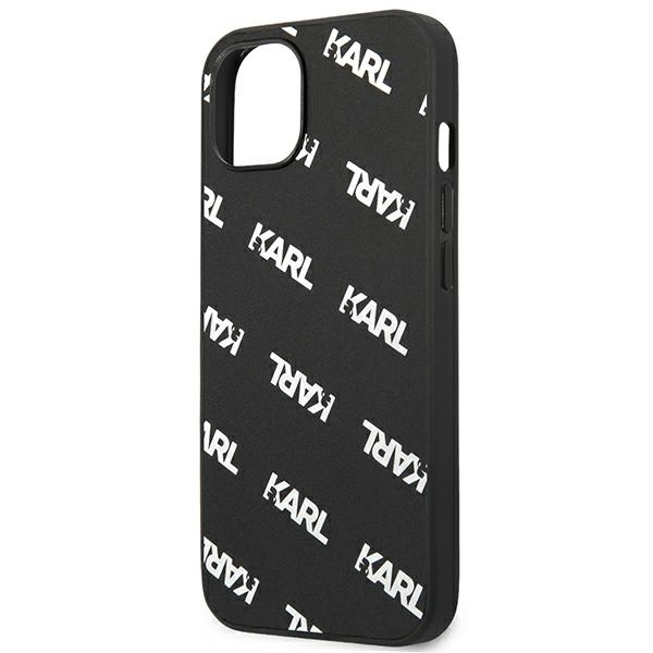 Hülle KARL LAGERFELD Apple iPhone 13 Mini Allover Schwarz Hartcase