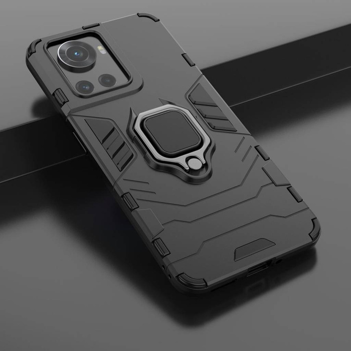 Kryt hybridního pouzdra Ring Armor armored + magnetický držák pro OnePlus Ace černý