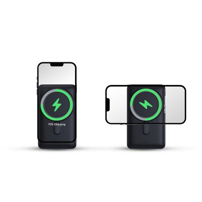 Power banka Baseus Magnetic Bracket s bezdrátovým nabíjením MagSafe 10000mAh 20W Overseas Edition Modrá (PPCX000203) + kabel USB typu C Baseus Series 60W 0,5m