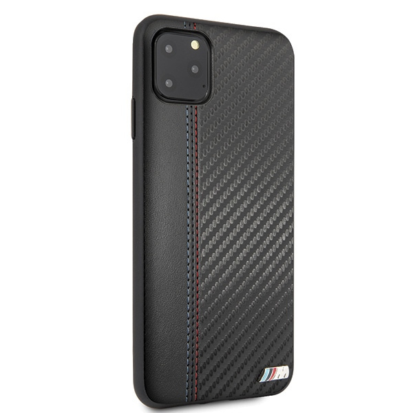 Puzdro BMW Apple iPhone 11 Pro Max PU Carbon Black Case