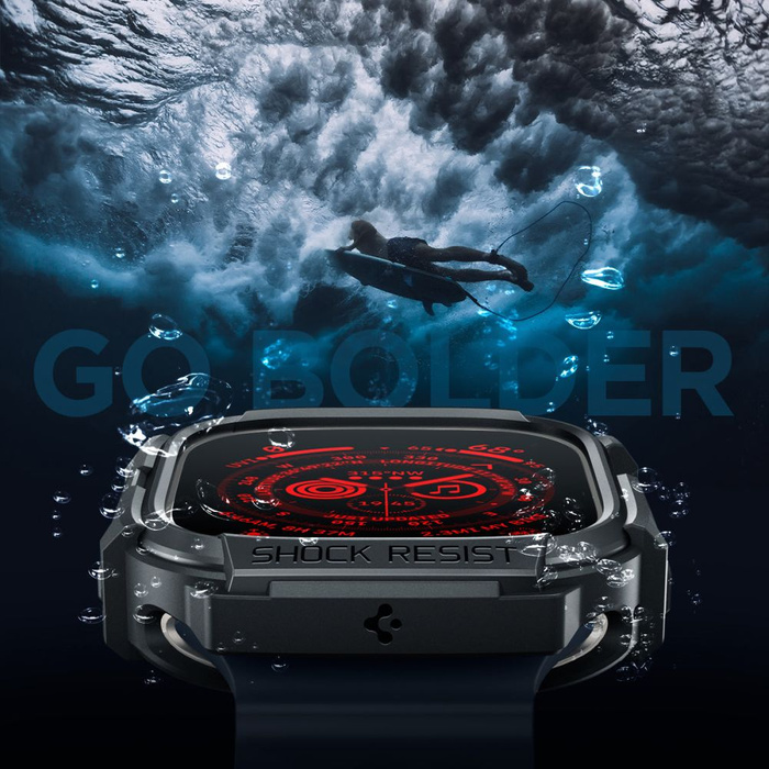 Spigen Rugged Armor Apple Watch ULTRA (49 MM) MATTE BLACK