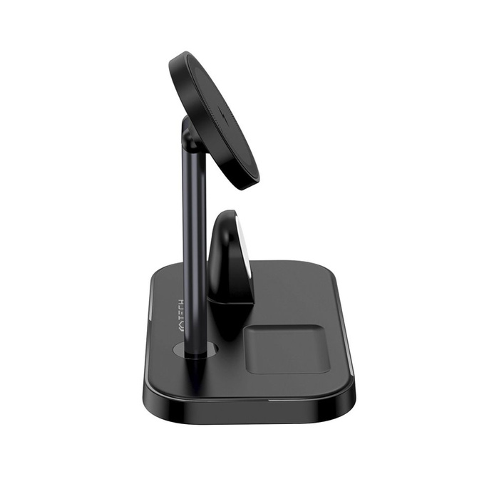 TECH-PROTECT QI15W A22 3EN1 MagNETIC MagSafe CARGADOR INALÁMBRICO NEGRO
