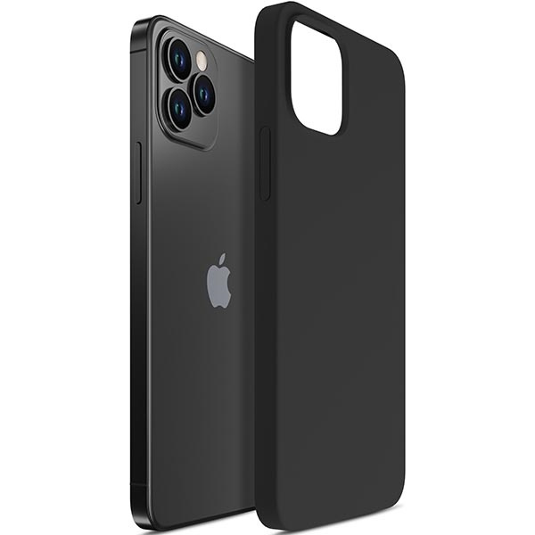 3mk Silikon Case iPhone 12 Pro Max 6,7" schwarz/schwarz