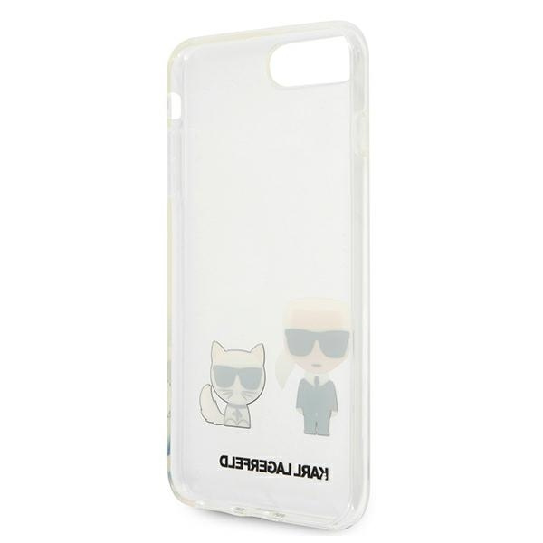 Cover KARL LAGERFELD Apple iPhone 7 Plus 8 Plus Karl &amp; Choupette KLHCI8LCKTR Clear Hardcase