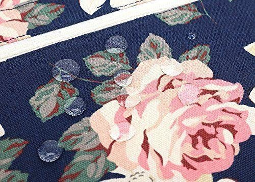 Coque CANVASLIFE Mallette Macbook Pro 15 Navy Rose Blue Case